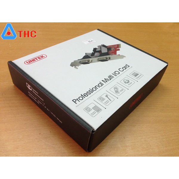 Card PCI E to Com RS232 ( Com ) Unitek (model Y-7504) chính hãng