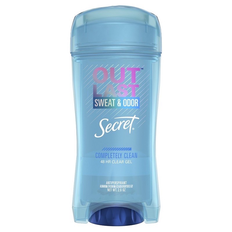 [USA] Lăn khử mùi nữ gel Secret Outlast Sweat &amp; Odor Completely Clean 73g - Mỹ