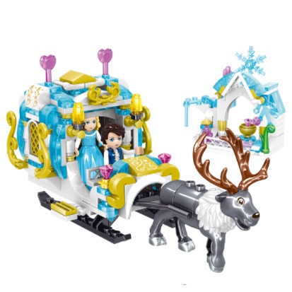 [Bán giải phóng mặt bằng] [Còn hàng] Tương thích với dòng Lego cô gái / bạn bè các hạt nhỏ lắp ráp khối xây dựng nai sừng tấm mô hình xe trượt tuyết quà tặng đồ chơi cho trẻ em