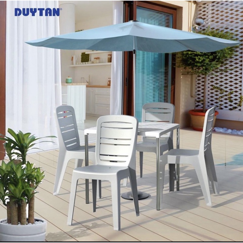 GHẾ NHỰA DUY TÂN DỰA SỌC NGANG  KÍCH THƯỚC 46x54x90CM