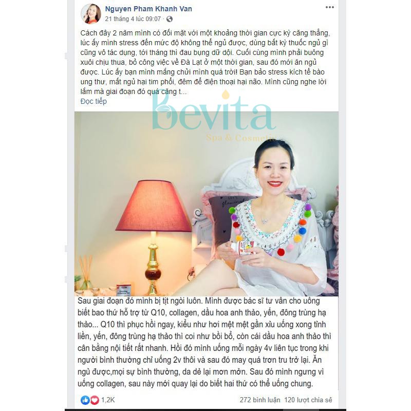 Viên Uống Dầu Hoa Anh Thảo David Health Evening Primrose, Viên Uống Nội Tiết Tố - Bevita