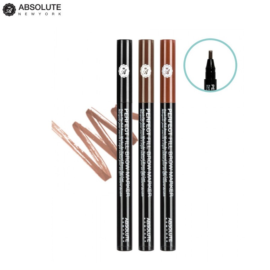 Bút dạ kẻ mày Absolute NewYork Perfect Fill Brow Marker 4g