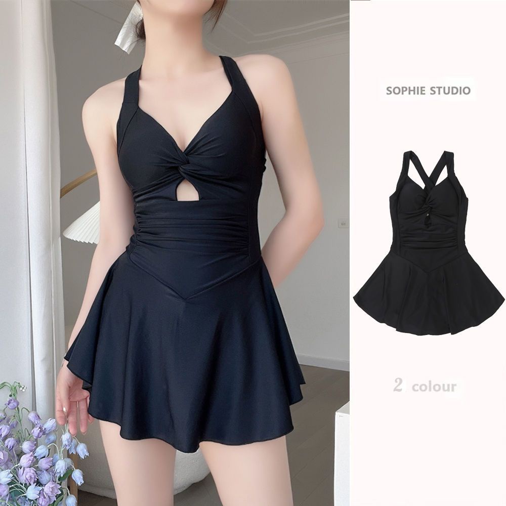 Bộ Đồ Bơi Một Mảnh Cổ Chữ v Ôm Dáng Che Bụng Quyến Rũ Cho Nữ