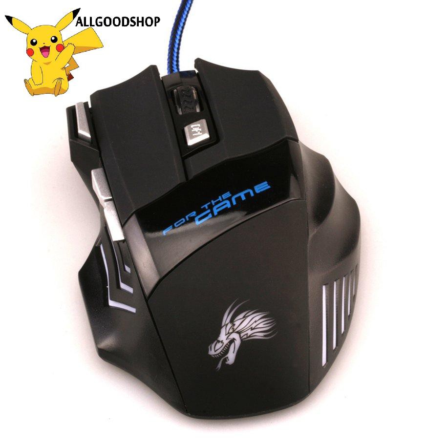 Wired Colored chuột 7 Button 2500dpi LED Optical USB Computer Mouse Gamer