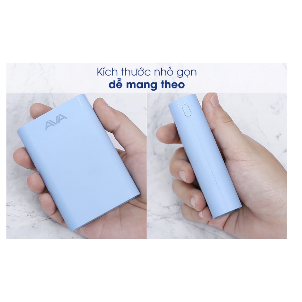 [BẢO HÀNH 2 THÁNG] Pin sạc dự phòng 7.500mAh AVA LJ JP195