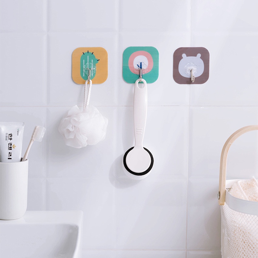 Móc Dán Tường Hoạt Hình , Móc Treo Đồ Đa Năng 7.5 * 7.5 CM – SHOPEHOUSE - SIÊU DÀY – SIÊU DÍNH – CHỊU LỰC TỐT