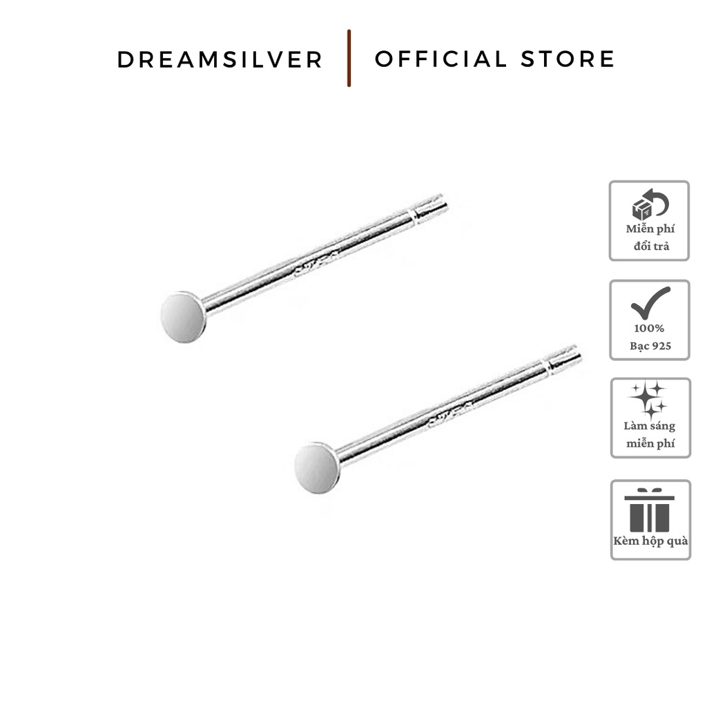 Khuyên Tai Bạc 925, Khuyên Tai Bạc Dreamsilver Dạng Đinh Chống Viêm Nhiễm Sau Xỏ Khuyên KT16