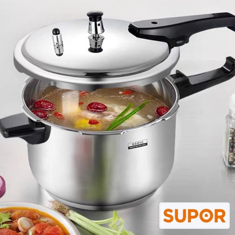 Nồi áp suất bếp từ 5 lớp Supor inox 304 cao cấp 18cm-3.5L YW183FA1-VN (Bạc) hàng chính hãng bảo hành 12 tháng