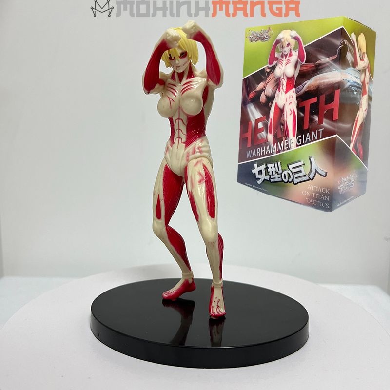 Mô hình Attack on titan khổng lồ Colossal, titan búa chiến, Titan tiến công Eren, titan thiết giáp Reiner, titan hình nữ