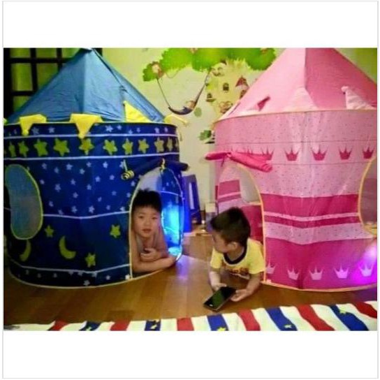 Lều chơi cho bé họa tiết lâu đài Little Castle Baby - HanruiOffical