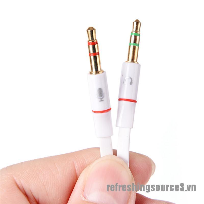 Cáp Chia Cổng 3.5mm Sang 2 Đầu Micro Hình Chữ Y Cho Máy Tính