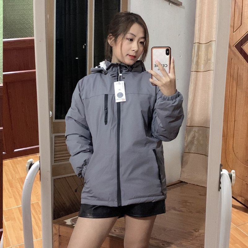 Áo khoác gió nam nữ  lót lông siêu ấm