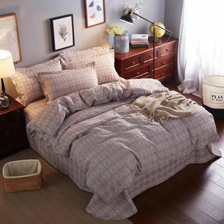 set chăn ga gối burberry