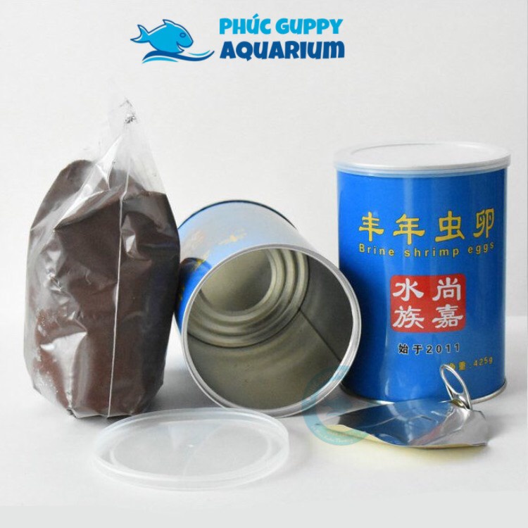 Trứng Artemia Lon Xanh- Thức Ăn Cho Cá Con Và Cá Bột