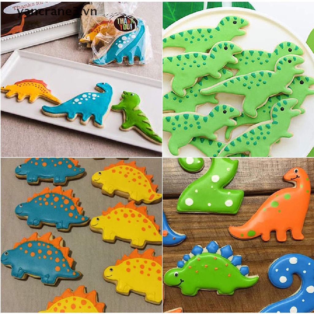 {Home} 7Pcs Dinosaur Stainless Cookie Cutters Biscuit Candy Food Molds  Party Supplies {yancrane3.vn}