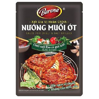 Xốt Gia Vị Hoàn Chỉnh Barona Nướng Muối Ớt/ Thịt kho tàu Gói 80G - 8936028044318/ 8936028044356