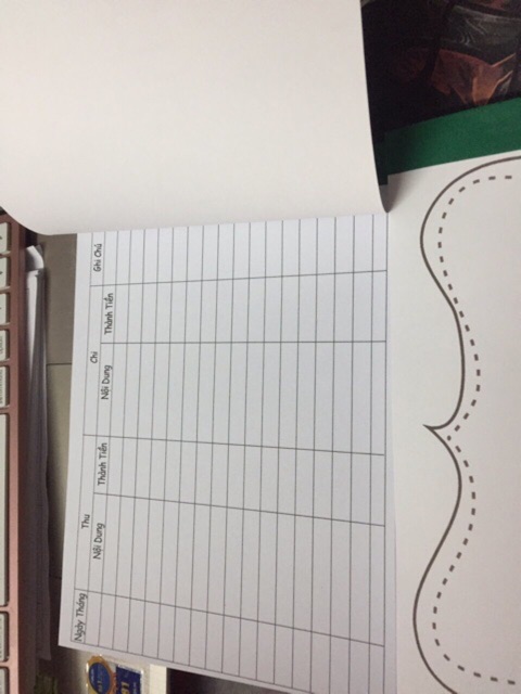 Sổ thu chi quản lí doanh thu cho shop