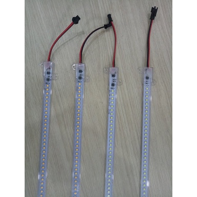 Led thanh dài 0,5m 220V có hộp bảo vệ chống nước, màu xanh, đỏ, vàng, trắng, hồng, dùng cho trang trí.