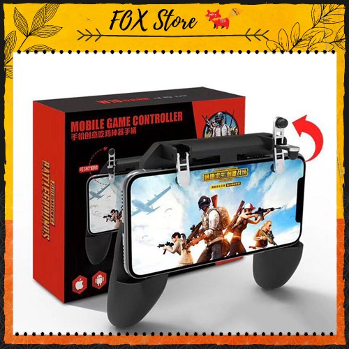 Tay Cầm Chơi Game W10 - Phụ kiện hỗ trợ chơi game Crossfire, Pupg, ROS, Free Fire, Liên quân - Fox Store