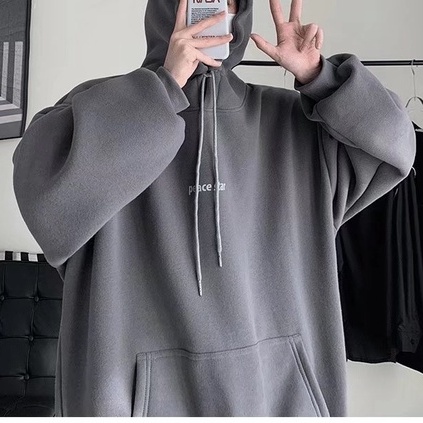 M-5XL áo hoodie nam trang hàn áo hoodie mũ quốc bigsize áo hoodie unisex form rộng