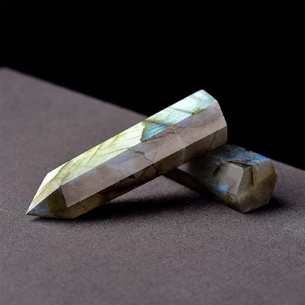 Daydoyto Đá Thạch Anh Labradorite Tự Nhiên Đầu Lục Giác