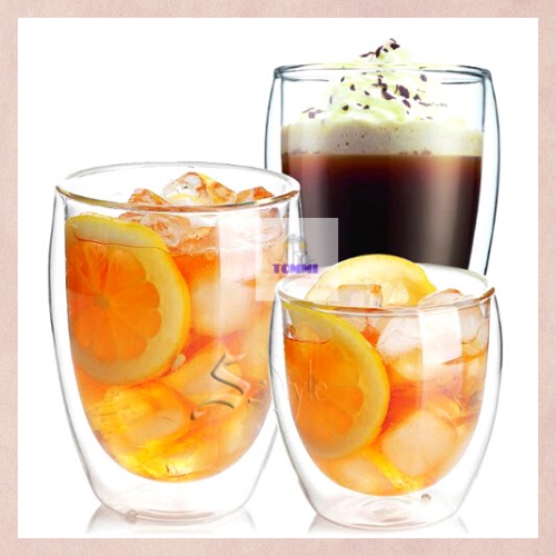 Ly Thủy Tinh 2 Lớp 2 Đáy Đủ Size Thiết Kế Đẹp Mắt Sang Trọng Chịu Nhiệt Cao