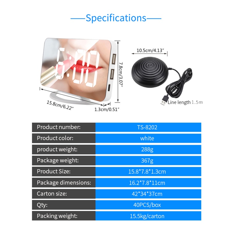 Đồng Hồ Báo Thức Kỹ Thuật Số Có Đèn LED Cảm Ứng Tự Động