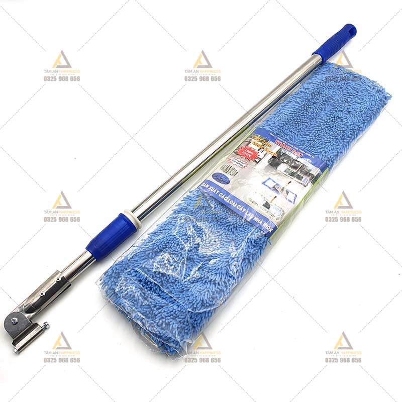 Cây chổi lau nhà công nghiệp inox bản RỘNG 60cm, siêu tiện dụng hàng loại 1 siêu bền, siêu sạch