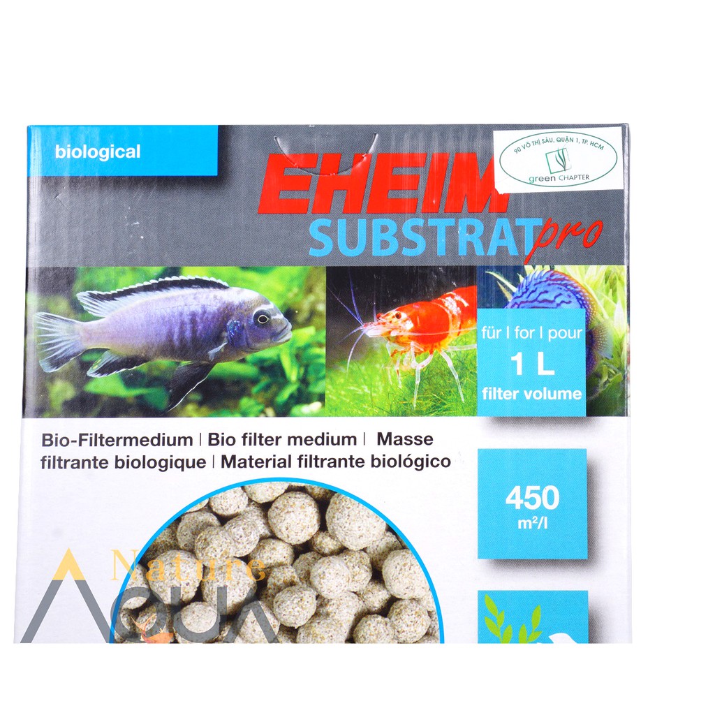 Vật liệu lọc EHIEM SUBTRAT PRO hộp 1 Lít 720gram chính hãng