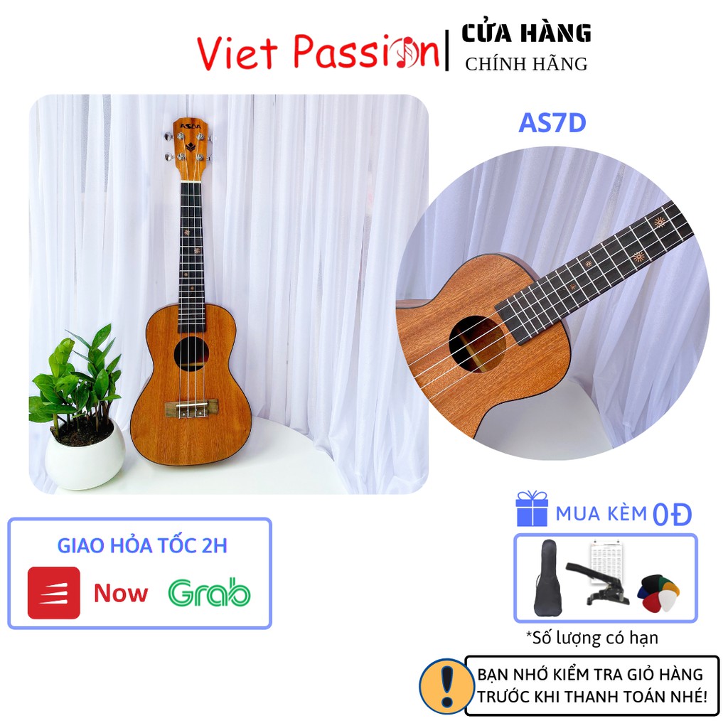Đàn ukulele concert Mã C4F size 23 inch gỗ dáng khóa classic cổ điển giá rẻ chất lượng tốt Viet Passion