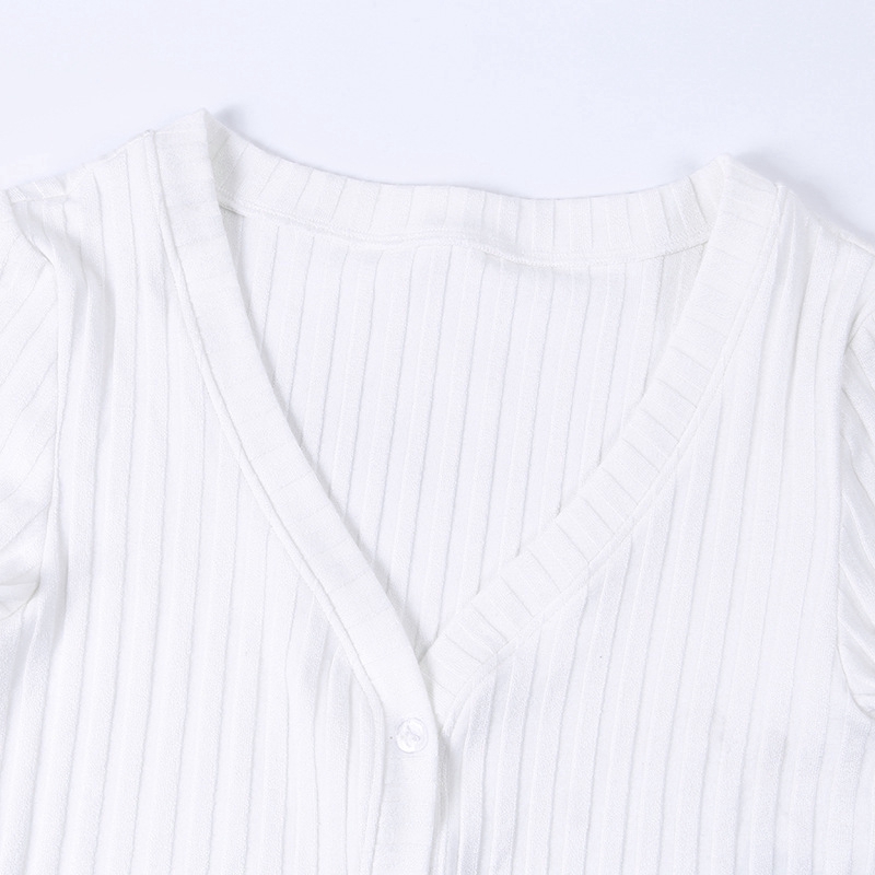 DUNEA Áo croptop cổ chữ V thiết kế phong cách quyến rũ cho phái nữ