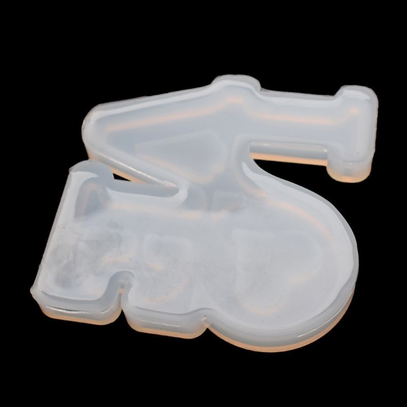 Khuôn Silicon Làm Móc Khóa Hình Trái Tim Lấp Lánh