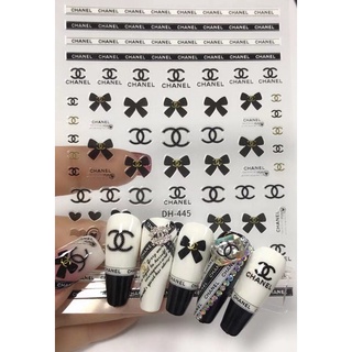 Sticker thương hiệu nail trang trí móng nhiều mã mới