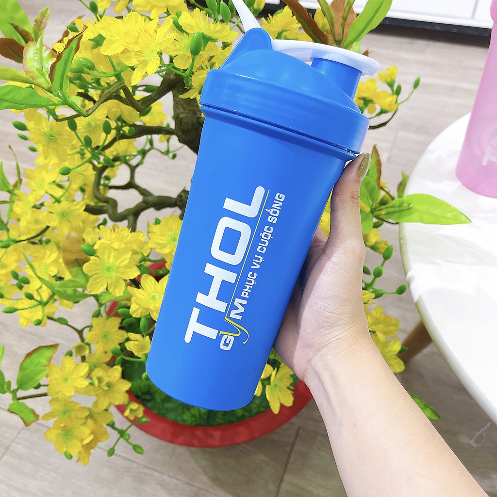 Shaker 600ml - Bình Lắc THOL - BBT - Evogen - Labrada - Olimp Sport - Applied Nhiều Màu Sắc