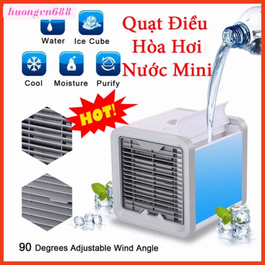 Quạt  Điều Hòa Hơi Nước Mini - Quạt Điều Hòa Mini Có Khay Chứa Đá Hơi Nước Lạnh