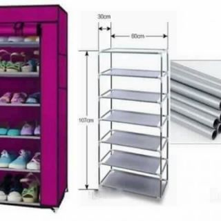 Tủ giày 7 tầng 6 ngăn lắp ráp