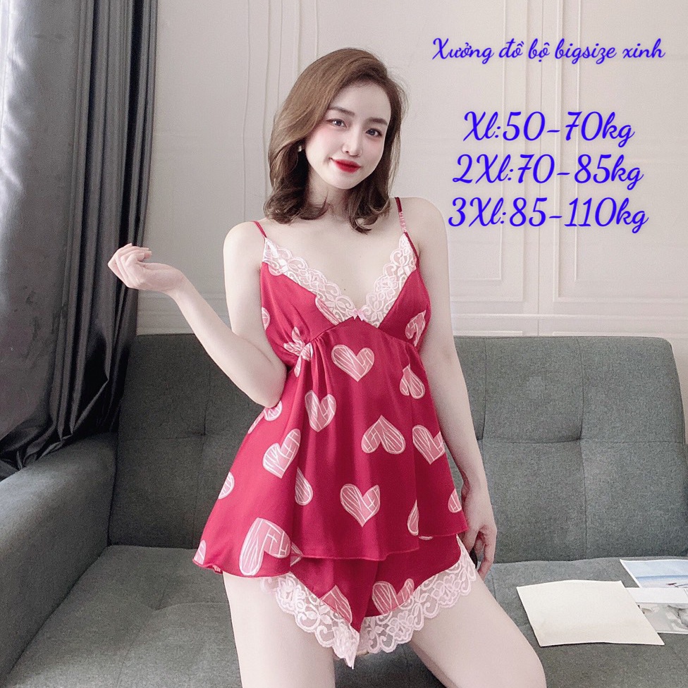 (50-110kg) Đồ Ngủ sexy bigsize mặc nhà quyến rũ  dành cho nữ 50-110kg | BigBuy360 - bigbuy360.vn