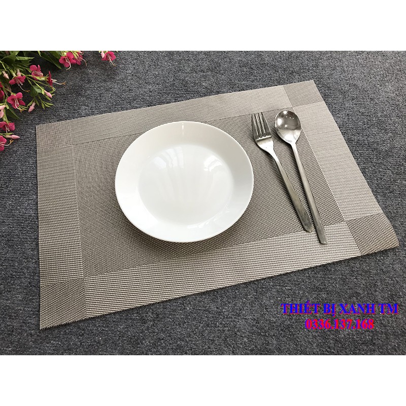 [ĐẸP XỊN - GIÁ RẺ]Tấm (miếng) lót bàn ăn bằng nhựa kích thước 30x45cm nhiều màu