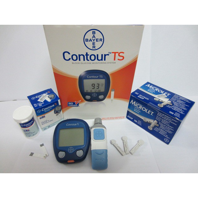 Máy đo đường huyết ConTour TS - ( tặng 25 test và 25 kim chích máu )