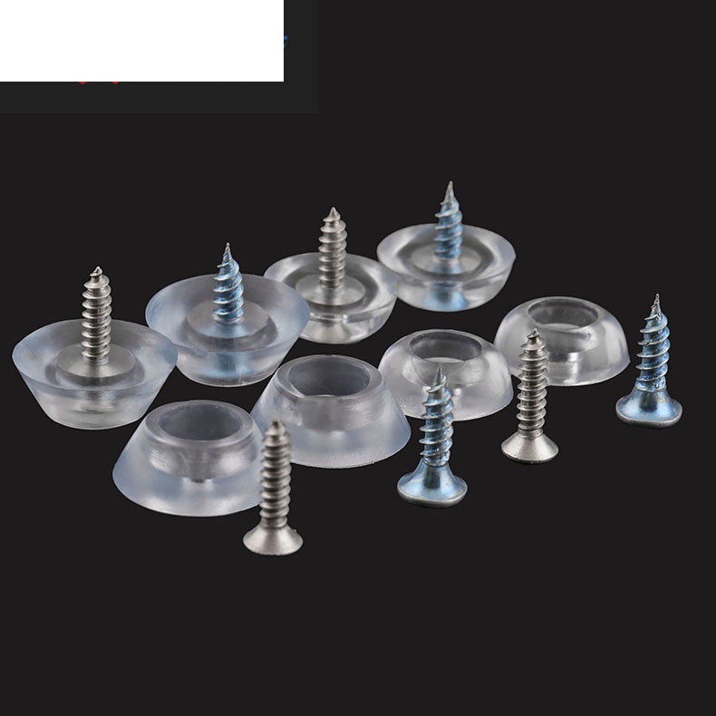 Miếng Lót Chân Ghế Cao Su Silicon Mềm Trong Suốt Chống Trượt Chiều Cao 17mm20mm