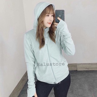Áo chống nắng nữ chống tia UV chất vải mát mềm mịn đàn hồi mềm mại che kín bàn tay