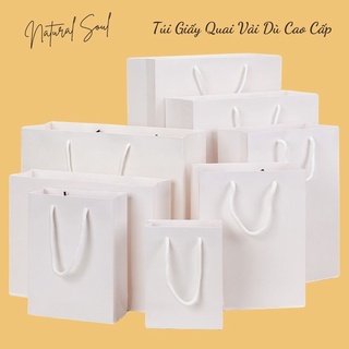 ♥️Túi Giấy Trắng♥️ - Quai Dây Vải Chắc Chắc - Natural Soul Shop