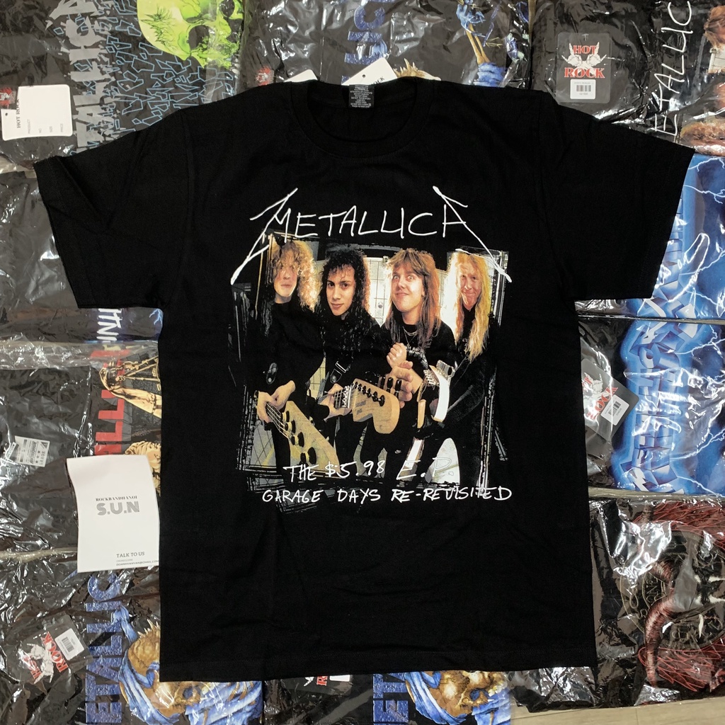 (M, L, XL) ÁO THUN ROCK TEE METALLICA 4 THÀNH VIÊN FORM RỘNG SIÊU ĐẸP (ẢNH THẬT 100% TỰ CHỤP)