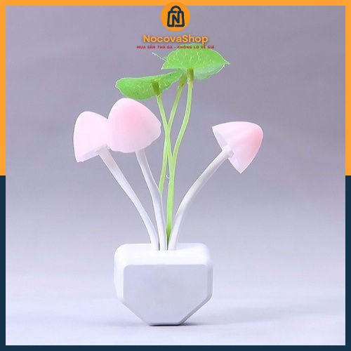 Đèn ngủ cảm ứng tự động bật tắt hình dáng cây nấm bóng đèn led có thể đổi màu sắc khác nhau
