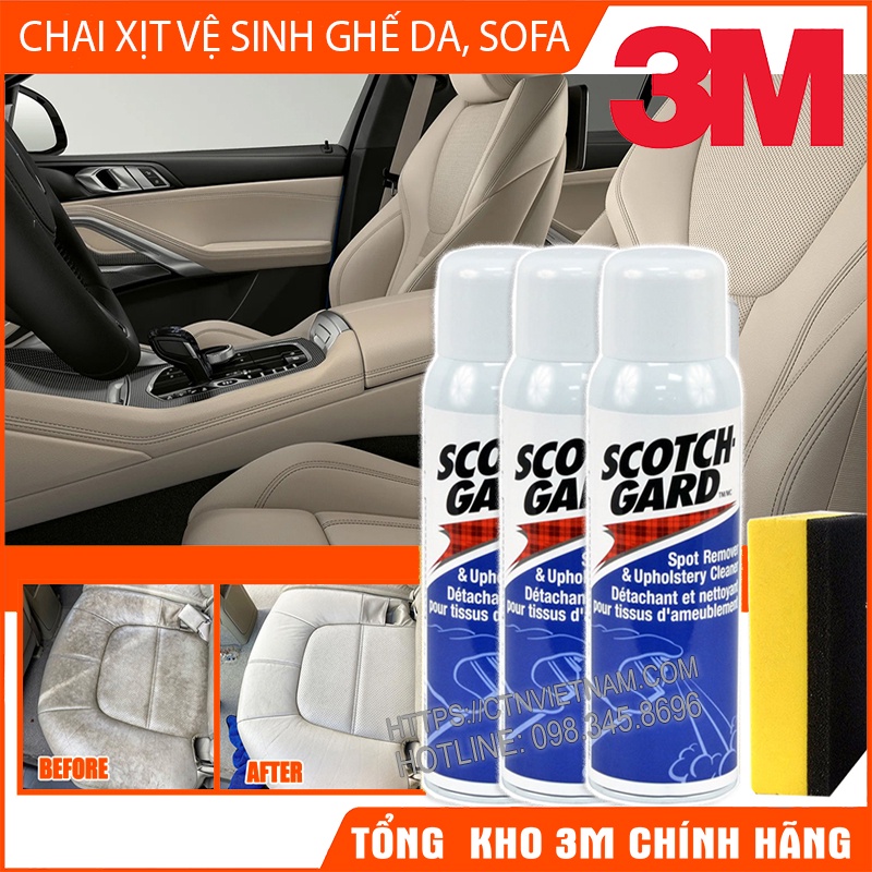 Chai Xịt Vệ Sinh Sofa, Vệ Sinh Ghế Da, Ghế Nỉ Tại Nhà 3M Scotchgard Spot Remover