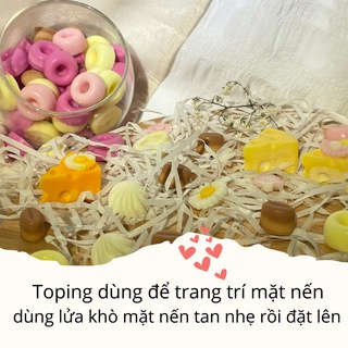 Toping Trang Trí Nến Thơm, Sáp Thơm Size Mini