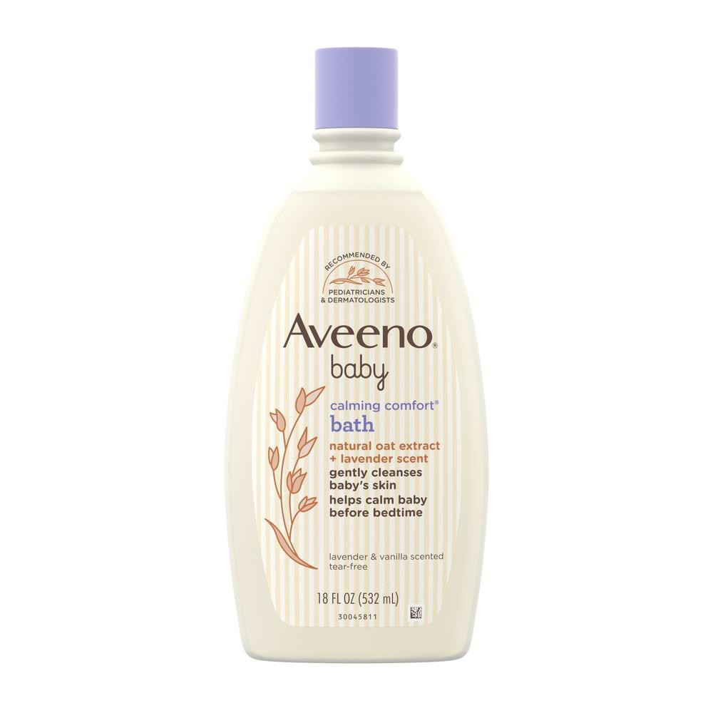 [Hàng Mỹ] Sữa tắm dịu nhẹ dành cho bé Aveeno Baby Calming Comfort Bath with Relaxing Lavender & Vanilla Scents 532ml