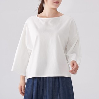 Áo thun dáng crop pullover one size Muji