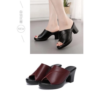 Dép cao gót quai bản viền 7f Dép cao gót quai bản viền 7f Dép cao gót quai bản viền 7f