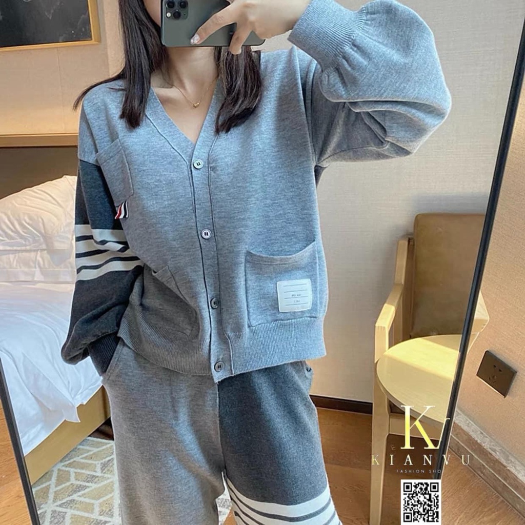 Set bộ thể thao phối màu, chất nỉ len tăm Bộ thể thao nữ thu đông set đồ cá tính cao cấp chất nỉ thun co giãn